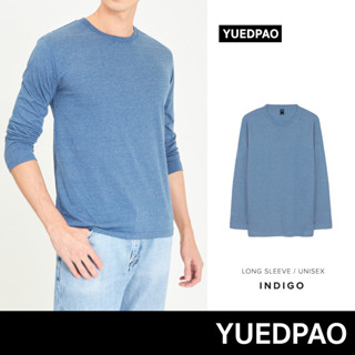 Yuedpao No.1 ผ้านุ่ม ไม่ย้วย ไม่หด ไม่ต้องรีด Ultrasoft Non-Iron เสื้อยืดเปล่า เสื้อยืดสีพื้น เสื้อยืดแขนยาว Set Blue