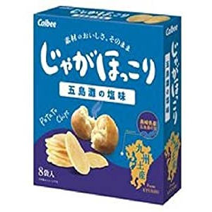 Calbee Jaga Hokkori Chips Goto-Nada รสเกลือ ของฝาก Kyushu 18 กรัม X 8 ถุง ส่งตรงจากญี่ปุ่น