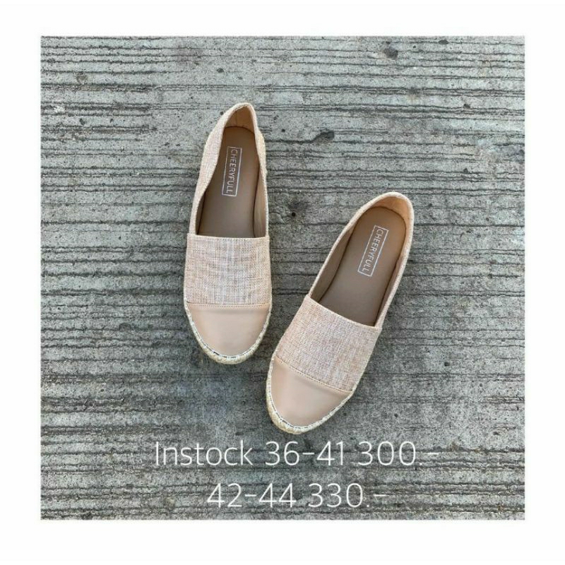 New kung fu size42-44| รองเท้าไซส์ใหญ่ รองเท้าคัทชูผ้าลำลองแนวทูโทน พื้นนุ่ม ใส่สบาย