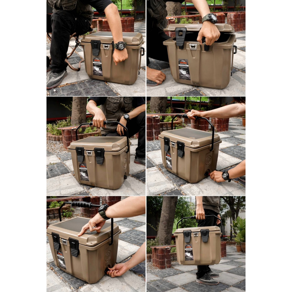 ถังน้ำแข็ง ถังเก็บความเย็น  FEELFREE COOLER ADVENTURE ถังน้ำแข็งเก็บความเย็นได้ 3-5 วัน ขนาด 25 ลิตร - รูปที่ 3