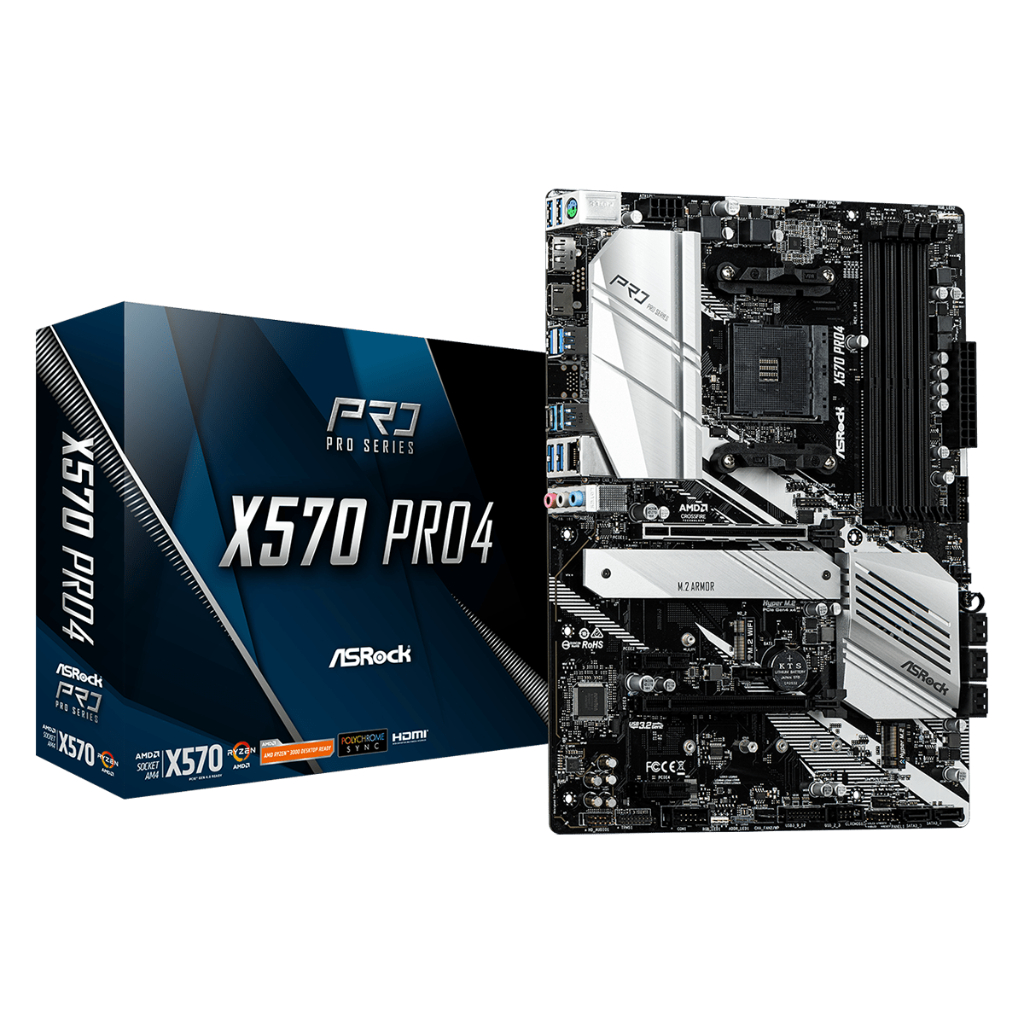 MAINBOARD (เมนบอร์ด) AM4 ASROCK X570 PRO4 ตัวท็อป พร้อมส่ง