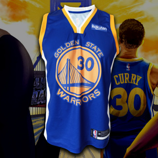 เสื้อบาส เสื้อบาสเกตบอล NBA GoldenState Warriors ทีม โกลเด้นสเตท วอร์ริเออร์ส #BK0022 รุ่น Stephen Curry#30 ไซส์ S-5XL