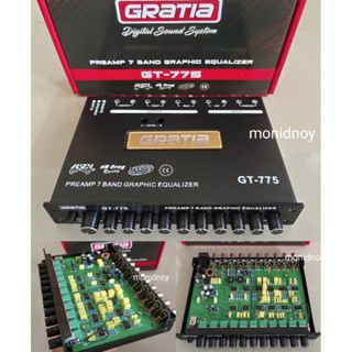 GRATIA ปรี 7แบรน  รุ่น GT-775  เสียงดี ชัดใสแจ๋ว เบสแรง เกรดอะไหร่อย่างดี