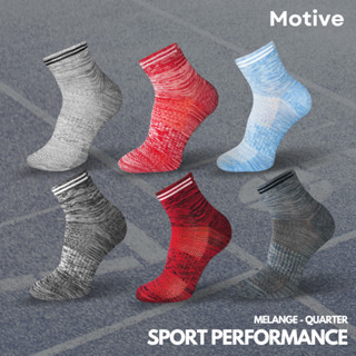 MOTIVE SOCK Melange Low cut - ถุงเท้าวิ่งข้อสั้น Sport Performance (Free Size) Bananarun