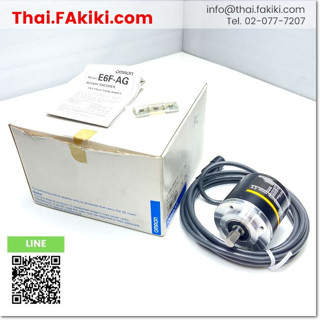 พร้อมส่ง,(B)Unused*, E6F-AG5C-C ROTARY ENCODER ,เอ็นโค้ดเดอร์แบบแกนหมุน สเปค DC12-24V,256P/R,φ60 ,OMRON (66-006-455)