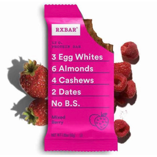 นำเข้าจากUSA🇺🇸 RXBAR Protein bar 12g. mixed berry โปรตีนบาร์มิกซ์เบอรี่ โปรตีนจากไข่ขาว 52กรัม