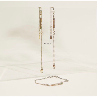 สร้อยข้อมือนพเก้า รุ่น bar Signature (Gold9K)