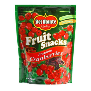 del monte cranberry snacks 6 oz. แครนเบอรี่อบแห้ง นำเข้าจากอเมริกา🇺🇸