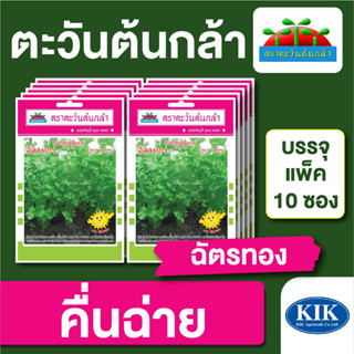 เมล็ดพันธุ์ ผักซอง คื่นฉ่าย ฉัตรทอง ตราตะวันต้นกล้า บรรจุแพคล่ะ 10 ซอง ราคา 64 บาท