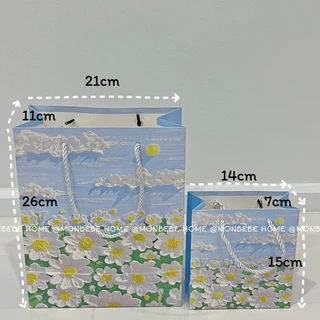 ถุงกระดาษน่ารัก ถุงกระดาษหูหิ้ว มี 2 ​​ขนาดให้เลือก พร้อมส่ง