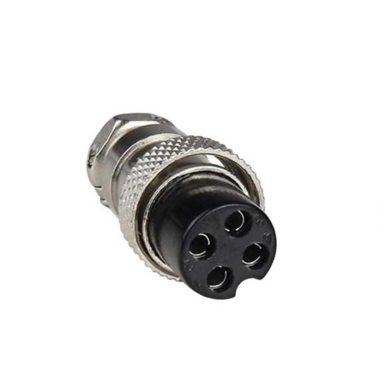 ปลั๊กไฟ Gx16 4 pin [1 Cable 2 Female]