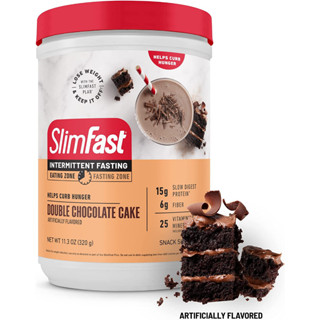 SlimFast Intermittent Fasting, Casein Protein Powder for Weight Loss, Biotin with Vitamin &amp; Mineral Bend, With Fiber,