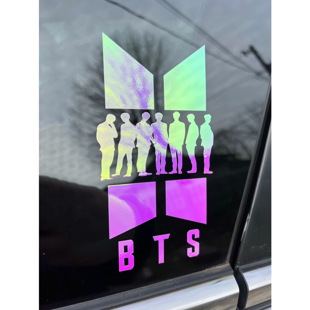 (กดในไลฟ์สด/VDO โค้ดลดเพิ่ม 30% คุ้ม) สติ๊กเกอร์ b t /s Decal, Army Decal, Army Decal, Laptop Decal, btsq Car Decal, ส