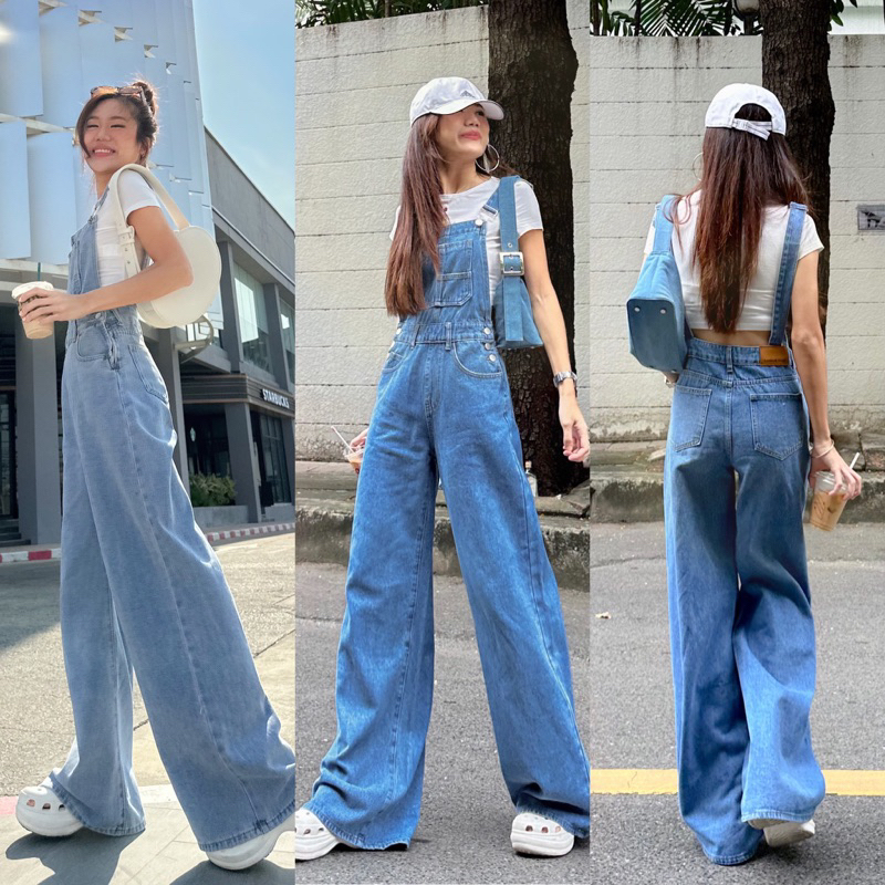 Burger Overalls(3-5วันจัดส่ง)-👔🍅🌻📺🏜️☕️🎮❤️‍🔥✨