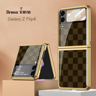 Flip4  / Flip3 Case Galaxy Z  Checker  เคส ลายหมากรุก (THพร้อมส่ง ในไทย)