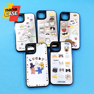 เคสi7+/i11/i13/i13pro max/i14/i14pro/i14pro matxมือถือประกบ 2ชิ้น นิ่มใส TPU พิมพ์ลายการ์ตูน