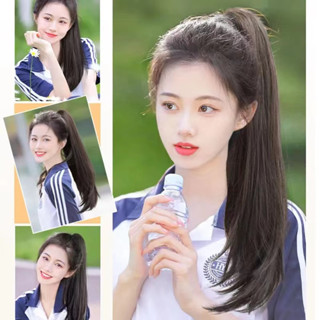 แฮร์พีชหางม้า  ใช้งานง่าย สะดวก ดูเป็นธรรมชาติ ยาว50-55ซม.ใช…