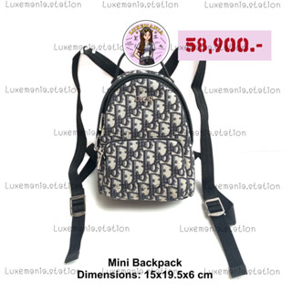 👜: New!! Dior Mini Backpack Bag‼️ก่อนกดสั่งรบกวนทักมาเช็คสต๊อคก่อนนะคะ‼️