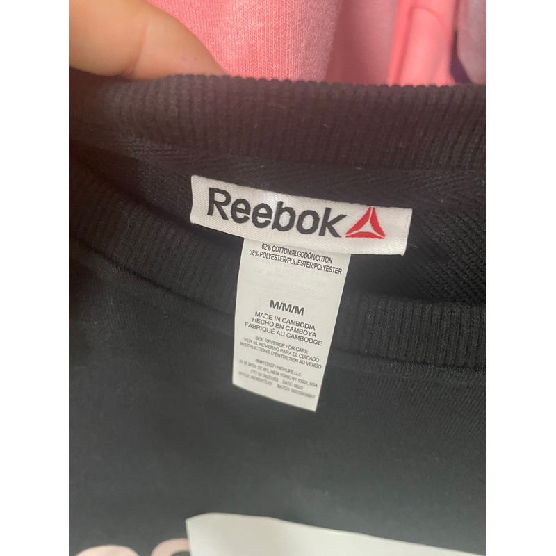 เสื้อสเวตเตอร์แขนยาวReebok Reebok Women's Level up Crewneck Sweatshirt with Woven Zippered Arm Pocket - รูปที่ 4