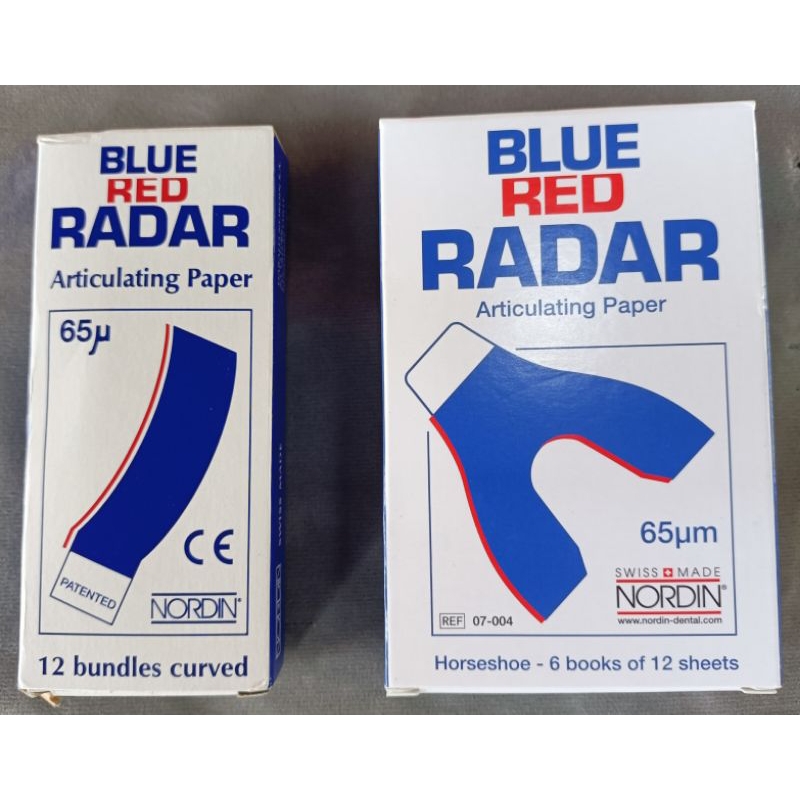 Articulating Paper Blue - Red 65 Micron U-Shape(เกือกม้า)