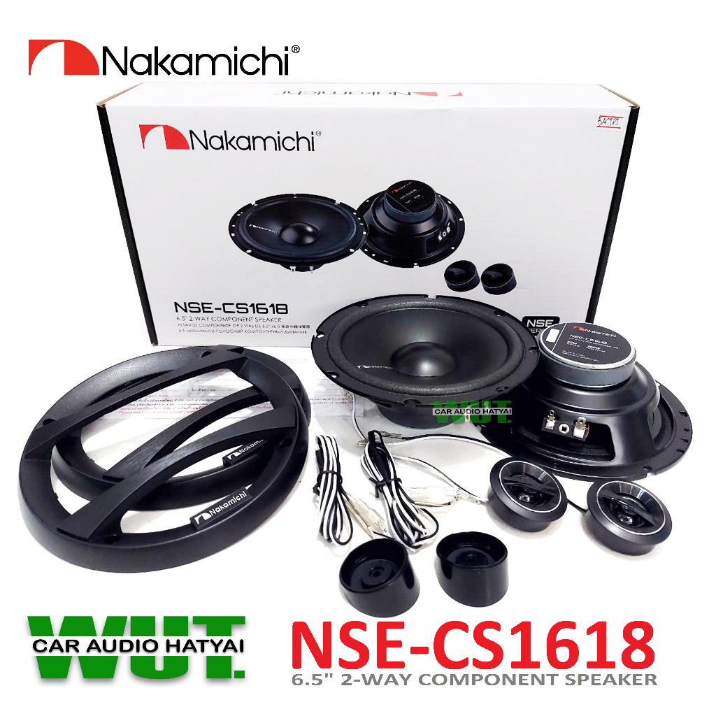 Nakamichi เครื่องเสียงรถยนต์ลำโพงเสียงกลางแหลม 6.5 นิ้ว 2ทาง 2Way (แยกชิ้น) 200วัตต์ Nakamichi รุ่น 