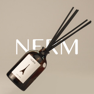 Nerm ก้านไม้หอมปรับอากาศ 100 ml Aroma Reed Diffuser ก้านไม้หอมอโรม่า ขวดน้ำตาล