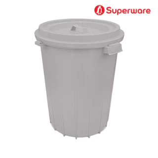 Superware ถังน้ำพลาสติก แบบกลมมีฝาปิดล็อค 16 แกลลอน (60 ลิตร) รุ่น M-35
