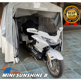 โรงจอดรถสำเร็จรูปพับได้ CARSBRELLA รุ่น MINI SUNSHINE B สำหรับรถมอเตอร์ไซค์ขนาดเล็ก ปกป้องฝุ่นและสิ่งสกปรกทุกชนิด‎โรง