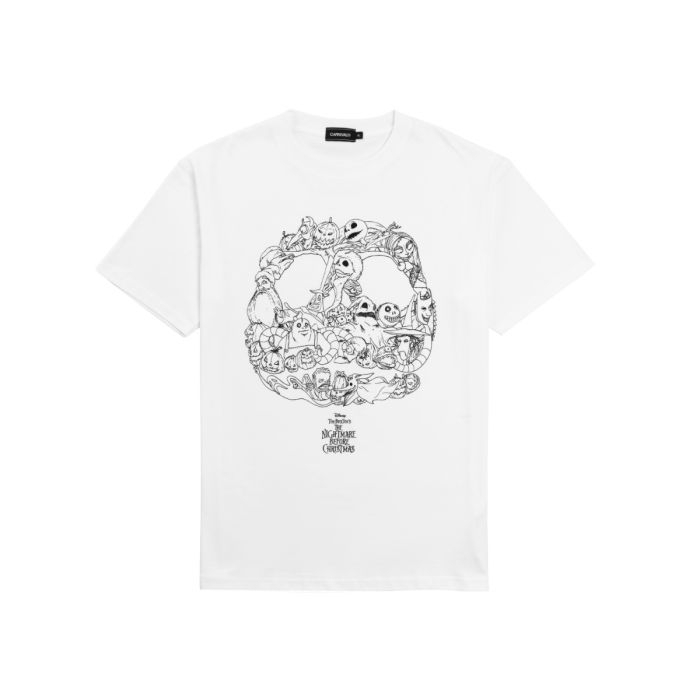 CARNIVAL CNVXNMT003WH/63 NIGHTMARE CHARACTERS LOGO TSHIRT WHITE