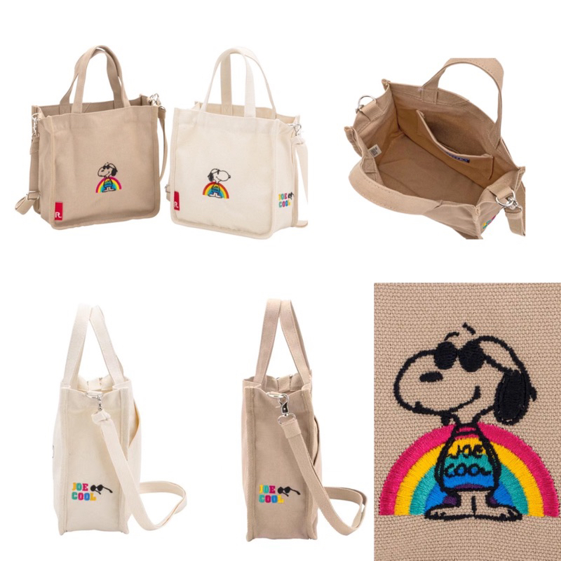 ❌ขายขาดทุน❌กระเป๋าถือ กระเป๋าสะพายข้าง Snoopy แบรนด์ Rootote Japan ใช้งานได้ 2แบบ