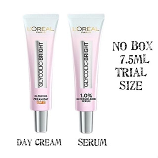 Loreal Mini Glycolic Day Cream 7.5 ml/Serum 1 pcs