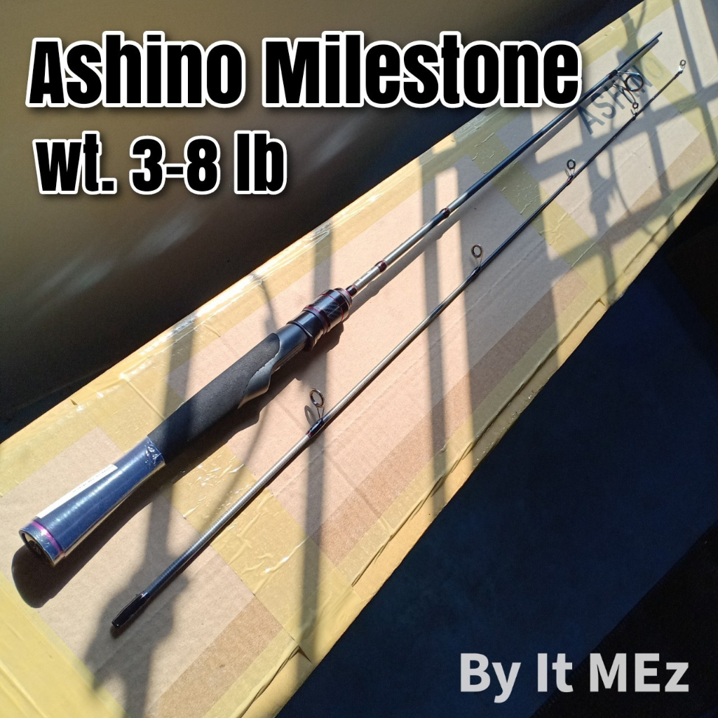 ของแท้ ราคาถูก ❗❗ คันเบ็ดตกปลา Ashino Milestone UL Line wt. 3-8 lb เหมาะกับงานปลาเกล็ด สปิ๋ว ช่อน กระพง ตกหมึก Spinning