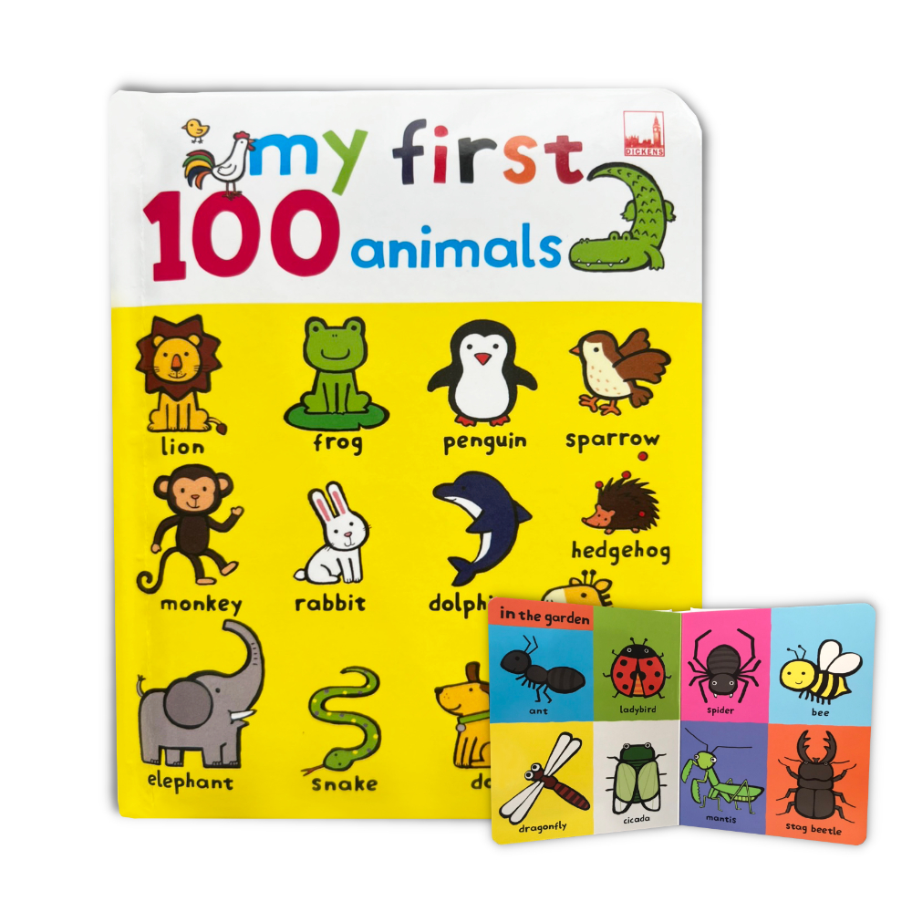 หนังสือภาพคำศัพท์สำหรับเด็ก My First 100 Animals พจนานุกรมภาพคำศัพท์สำหรับเด็ก สอนภาษาอังกฤษสำหรับเด็ก Pelangithai