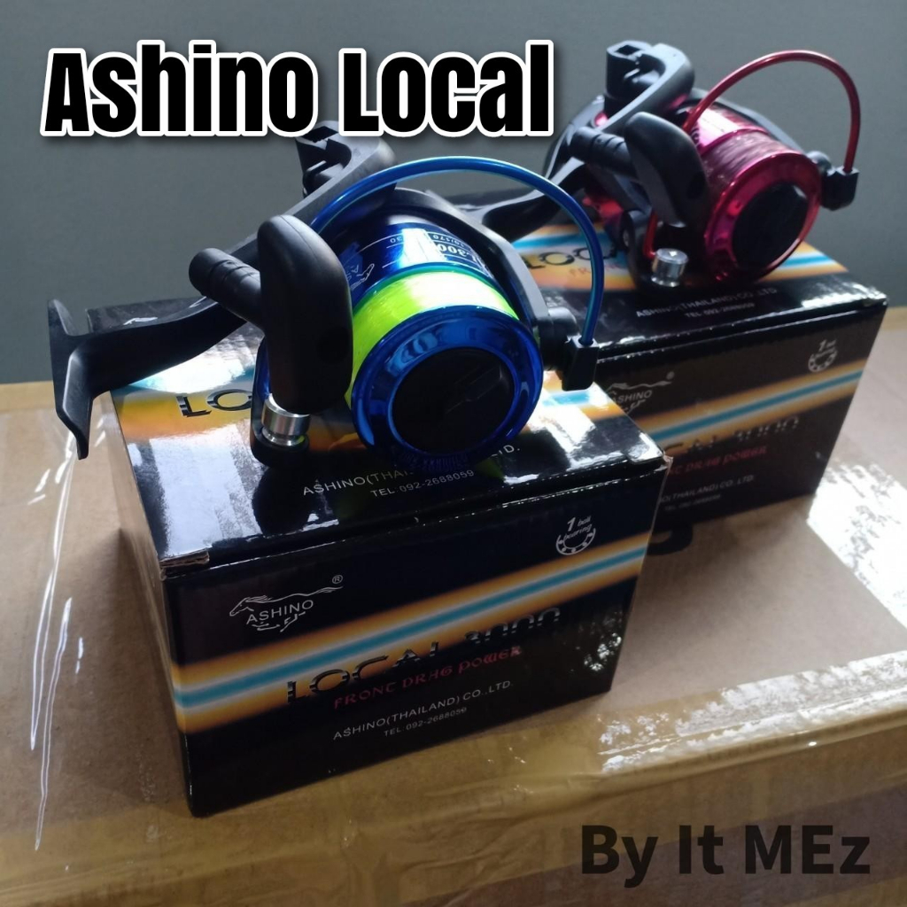 ของแท้ ราคาถูก รอกตกปลา รอกสปิน รอกอาชิโน่ Ashino Local พร้อมแถมสายเอ็น หมุนลื่นเบามือ พร้อมส่ง Spinning reel