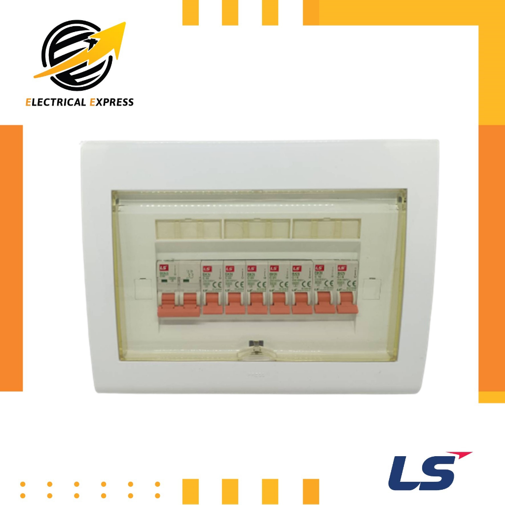 ตู้คอนซูเมอร์ 7 ช่อง รุ่น LS30  เมนเบรกเกอร์ 2P 10kA เลือกได้ 3 แบบ ( C32A,C40A,C50A ) ลูกเซอกิต 16A