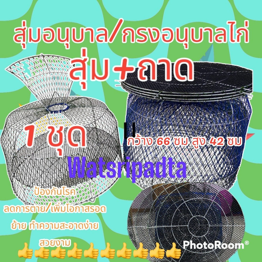สุ่มอนุบาลไก่เล็ก ไก่แรกเกิด แพ็ค 5 ชุด สุ่มพร้อมถาด กว้าง 66 ซม สูง 42 ซม ช่วยเพิ่มอัตราการรอดชีวิต