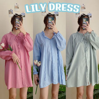 D024 : LILY DRESS มินิเดรสทรงโอเวอร์ไซส์