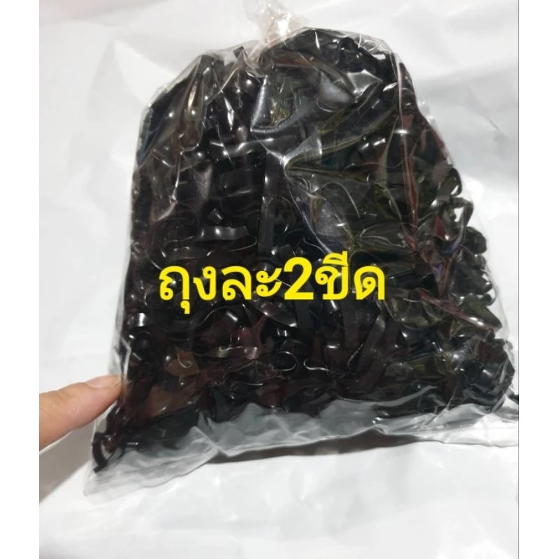 ยางสีดำเส้นใหญ่ ถุงละ 2ขีด