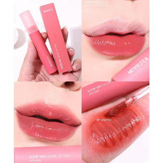 Merrezca Glow Ink Color Lip Tint 5g. #09 Atomic เป็นโทนส้มตุ่นเจือชมพูเล็กน้อย ลิปสูตรน้ำที่เป็นหนึ่งเดียวกับผิว