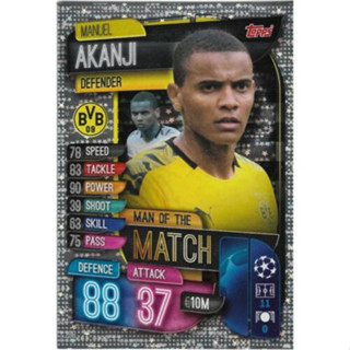 Manuel Akanji (Borussia Dortmund) 268.  Man of the Match - Match Attax 2019/20 Champions League