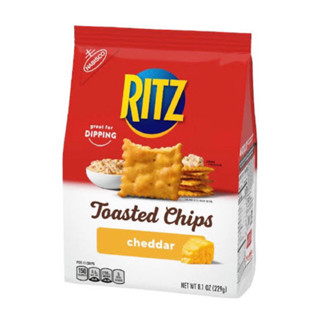 Ritzอเมริกา🇺🇸 toasted cheddar 229g. แครกเกอร์ ขนมปังอบกรอบรสเชดดาร์ชีส