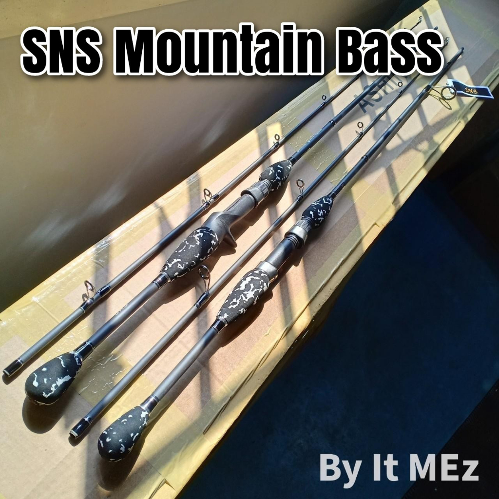 ของแท้ ราคาถูก คันเบ็ดตกปลา คันตีเหยื่อปลอม SNS Mountian-Bass เหมาะกับงานช่อน ชะโด กระสูบ ปลาเกล็ด ตกหมึก หรือเก๋า