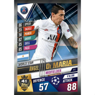 Ángel Di María (Paris Saint-Germain) W41.  MATCH ATTAX 101 2019/20 - WORLD STAR