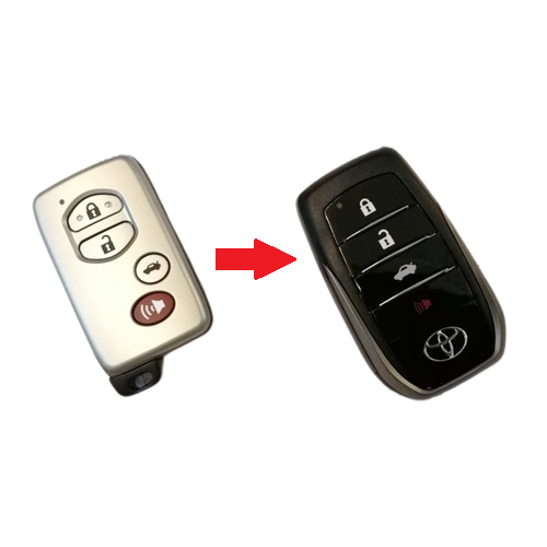 กรอบกุญแจ Toyota Camry 2.4 , Camry Hybrid ,  Altis 2.0 (08-13) , Prius , Prius Hybrid พร้อมโลโก้ *พร