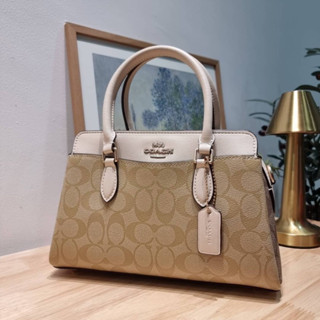 COACH CH503 MINI DARCIE CARRYALL IN BLOCKED SIGNATURE CANVAS