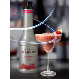 (HomeKoffee) MONIN Raspberry Fruit Mix เพียวเร่โมนิน กลิ่น “ราสเบอร์รี่” บรรจุขวด 1 ลิตร (Puree MONIN กลิ่น “Raspberry”)