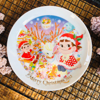 จานเซรามิคญี่ปุ่น Fujiya ลาย Merry Christmas Peko &amp; Poko 2013 มือสอง ราคาถูก 🍽