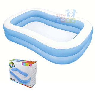 Intex 57180 สระน้ำเป่าลม สีฟ้า ขนาด 200*147*46 ซม.