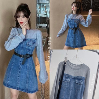 🌈🌿🌸🌼🌺💙🧡🇰🇷Cotton Patch Jeans Dress Belt