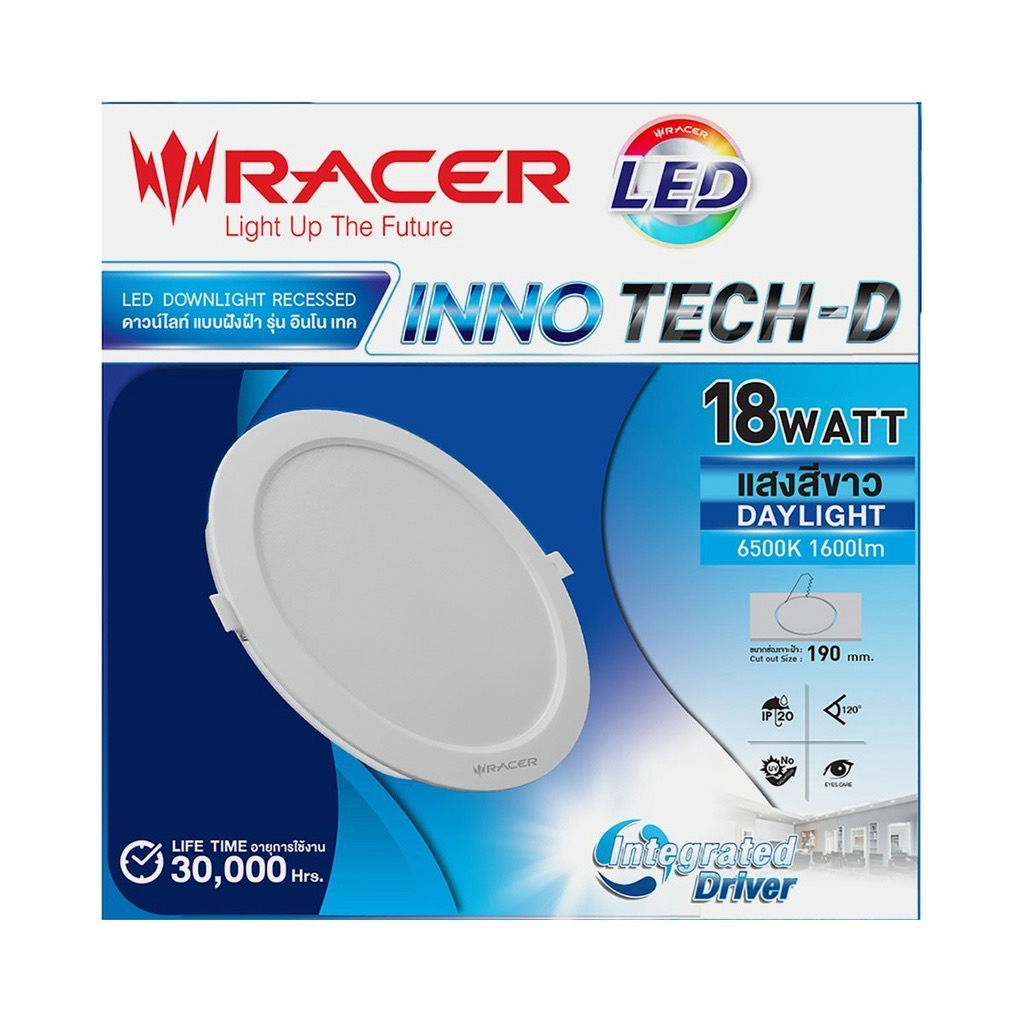 โคมไฟดาวน์ไลท์ LED แบบฝังฝ้า รุ่น INNO TECH-D (6W , 9W , 12W , 18W) ราคา ถูกที่สุด ดีลบีเคเค แกลเลอรีภาพที่ 4